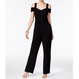 Thalia (12) Black Cold Shoulder Pant Jumpsuit
